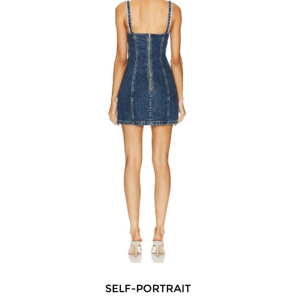 Blue Denim Mini Dress - Picture 4 of 5